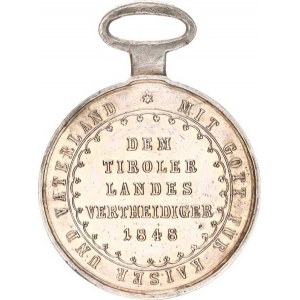 František Josef I., Tyrolská stříbrná pamětní medaile z roku 1848 (založena v Olo-