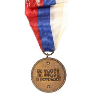 Československo, Řád SNP - pamětní medaile VM III/16; Nov. 27 var. tmavš