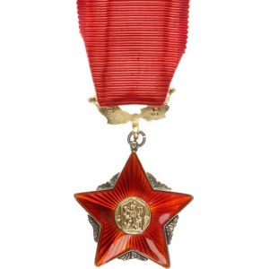 Československo, Řád Rudé zástavy II. vydání, číslo 377 Ag zlacené punc