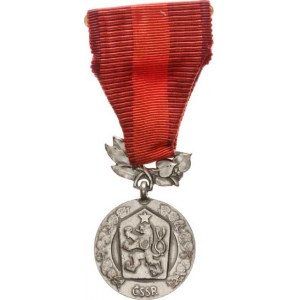 Československo, Medaile Za zásluhy o obranu vlasti Ag II. vyd. punc v ploše