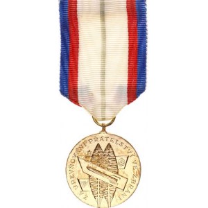 Československo, Medaile Za upevňování přátelství ve zbrani I. třída - zlatá