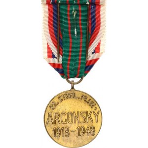 Československo, Pam.medaile 22. Střeleckého pluku Argonského VM V/104; Nov.