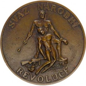 Československo, Plaketa Československý odboj 1938-1945, znak / Svaz národní rev