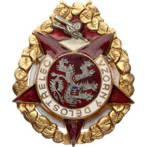 Československo - vojenské odznaky, Čestný odznak -Vzorný dělostřelec č. 17416 Krubl 24/1a