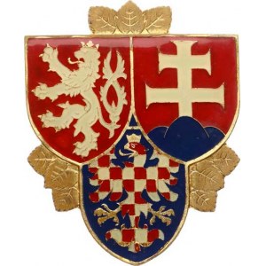 Československo - vojenské odznaky, Čepicový odznak - Hradní stráž ČSFR 1991-1992, důstojník