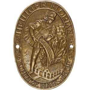 Hasičské medaile a odznaky, Německo - HEILIGER FLORIAN - SCH'UTZE HAUS u HOF, sv. Florián h