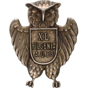 Šlarafie, Plzeň - XL PILSENIA A.U. 69 - stojící výr s rozepjatými křídly, v