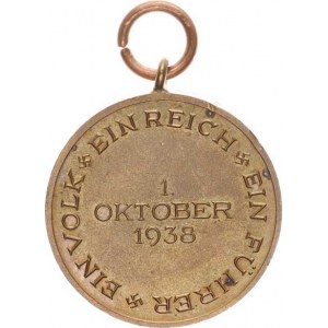 Německo - 3.říše (1933-1945), Medaile 1. OCTOBER 1938 obsazení Sudet Hartung 50