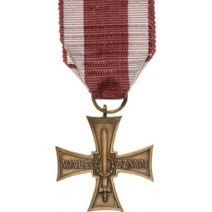 Polsko, Válečný kříž NA POLU CHWALY 1944 - polské vydání bronz