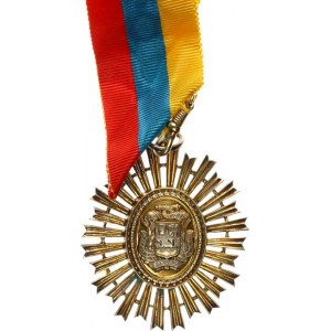 Venezuela, Řád Simona Bolivara, II. třída - Kontur -, stříbro zlacené, smalt