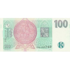Česká republika, 1993-, 100 Kč 1997 sér. G 52 Baj. CZ 18; Hej. 22
