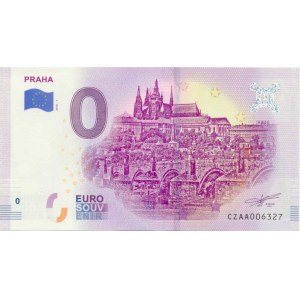 Česká republika - Euro Souvenir, 0 Euro 2018 sér. CZ AA - Praha
