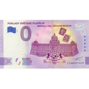 Česká republika - Euro Souvenir, 0 Euro 2020 sér. CZ AN - Poklady světové filatelie