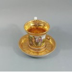 Cup and saucer, Germany, Weiden, August Bauscher, late 19th century.