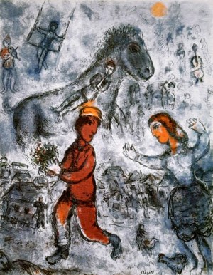 Marc Chagall (1887-1985), Kłótnia zakochanych