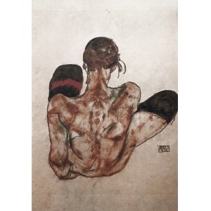 Egon Schiele (1890-1918), Akt s červeným podväzkom