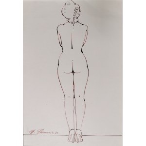 Henryk Plóciennik (1933-2020), Nude with the back, 1991