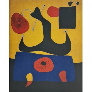 Joan Miro (1893-1983), Sediaca žena, 1973