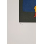 Joan Miro (1893-1983), Sediaca žena, 1973