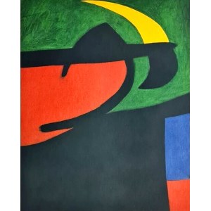 Joan Miro (1893-1983), Katalánský statek v měsíčním světle, 1973