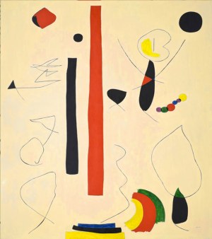 Joan Miro (1893-1983), Animated forms, 1973