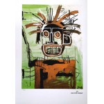 Jean-Michel Basquiat (1960-1988), Head in gold I