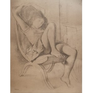 Balthus - Balthasar Klossowski de Rola (1908-2001), Spící dívka, 1971