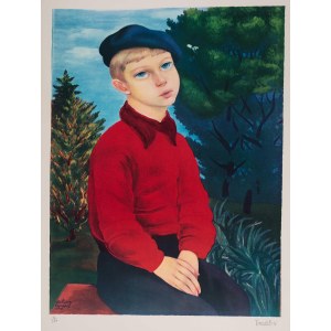Moses Kisling (1891 - 1953), Junge mit Baskenmütze