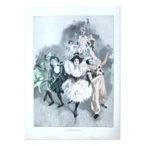 Vstup prince na karneval tisk 19. století