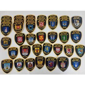 Set/Collection of Municipal Police Patches.