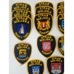 Set/Collection of Municipal Police Patches.