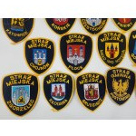 Satz/Kollektion von städtischen Polizeiabzeichen