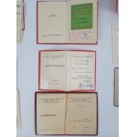 PRL - LARGE SET PRL Kommunistische Partei Dekorationen Identitätskarten