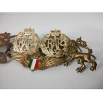 Sada čepicových odznaků (Itálie a Anglie)