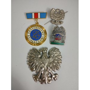 People's Republic of Poland - ORMO Badge and Pin Set