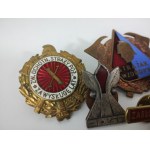 Súprava odznakov PRL pre hasičov