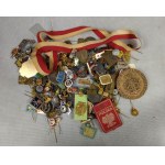 People's Republic of Poland - LARGE set of badges, pins, Sports Ribbon Medal!