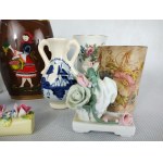 Set aus verschiedenen Porzellan- und Zagan-Keramiken