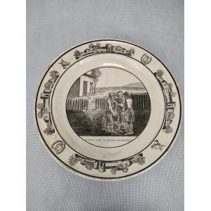 Francúzsky empírový tanier z 19. storočia - Paillart &amp; Hutin