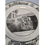 Francouzský empírový talíř 19. století - Paillart &amp; Hutin