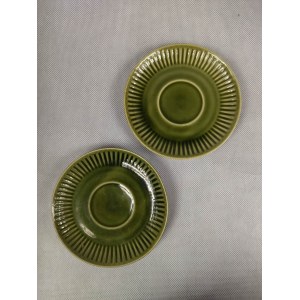 PRL - Two Pruszkow Emka Green Plates