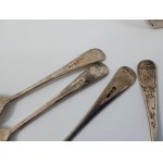 Předválečné britské lžíce Allen &amp; Darvin Sheffield Plater Spoons
