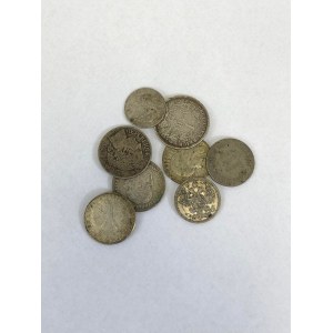 Zestaw Przedwojennych Srebrnych Monet - II RP i Zagraniczne