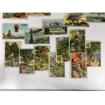 Německé sběratelské karty čokolády - pět sérií