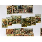 Německé sběratelské karty čokolády - pět sérií