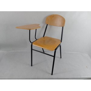 Vintage školská stolička s písacím stolom* Legia Graffiti