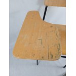 Vintage School Chair with Desk* Legion Graffiti.