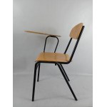 Vintage školská stolička s písacím stolom* Legia Graffiti