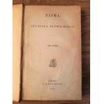 Juliusz Słowacki, Writings of Juliusz Słowacki Volume III 1876.