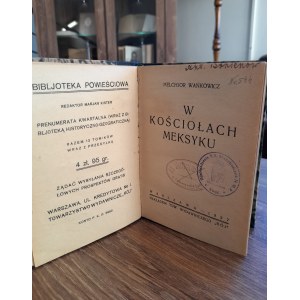 Melchjor Wańkowicz, V kostoloch Mexika 1927.